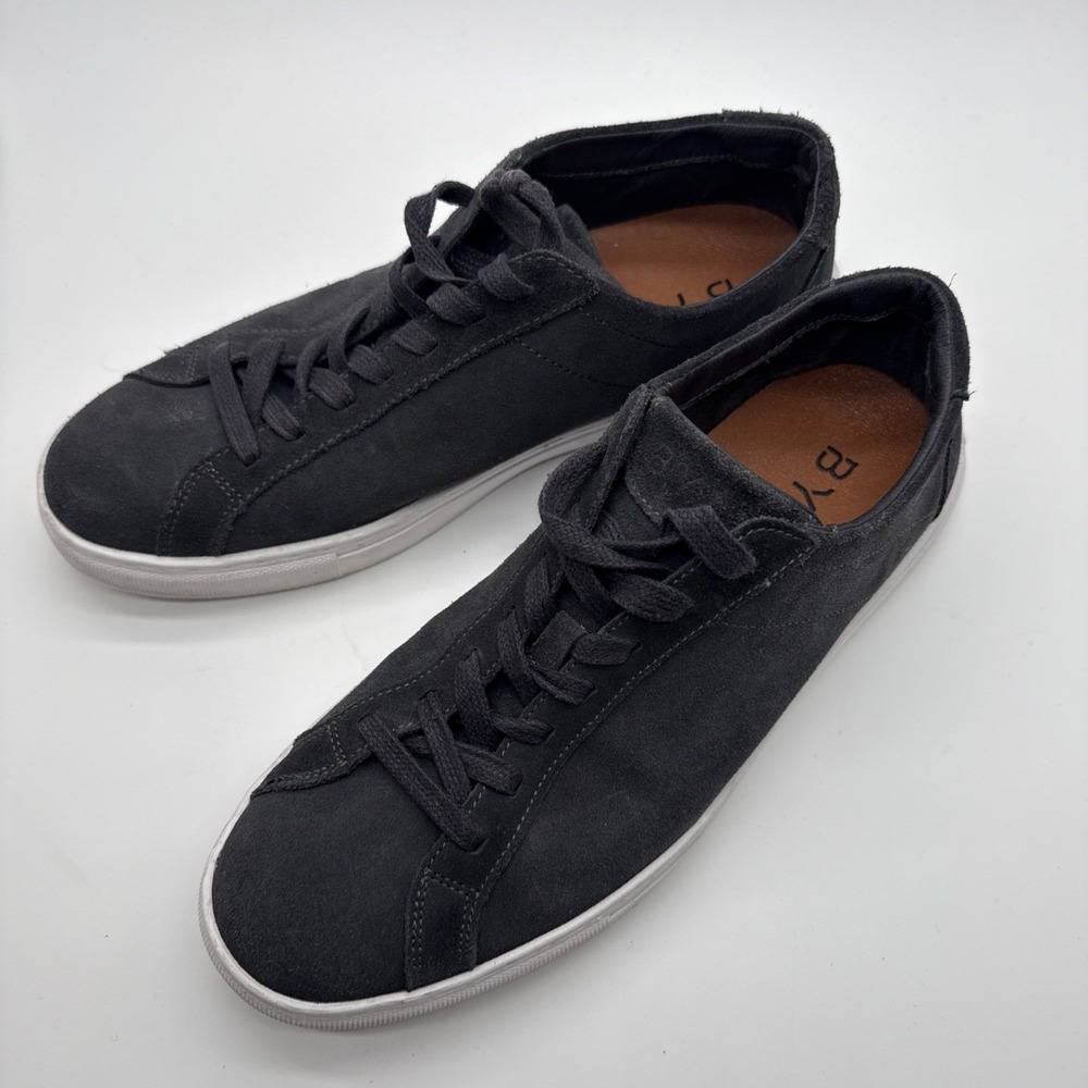 BYLT Everyday Shoes Men's Size 10 Gray Suede Lace Up Casual Low Top Sneakers